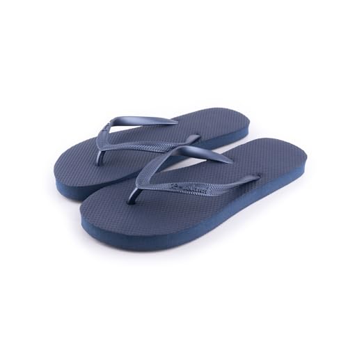 R-ISLAND Flip-Flop für Damen, Sommer, für Erwachsene, Strand, Pool, Zuhause., dunkelblau, 40 EU von R-ISLAND