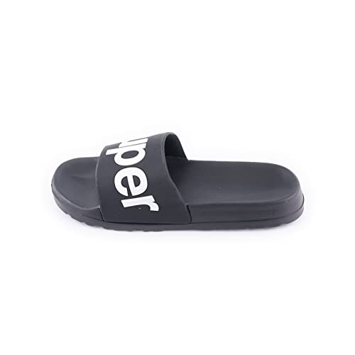 R-ISLAND Flip-Flops für Erwachsene, wasserdicht, für Pool, Damen, Jugendliche, ideal für Strand, Zuhause, Dusche,, Schwarz Lack, 38 EU von R-ISLAND