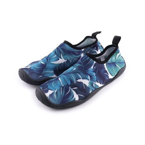 R-ISLAND Wasserschuhe Damen Wasserschuhe, rutschfest, atmungsaktiv, leicht und bequem, ideal für Strand, Fluss und Schwimmbad., blu, 38 EU von R-ISLAND