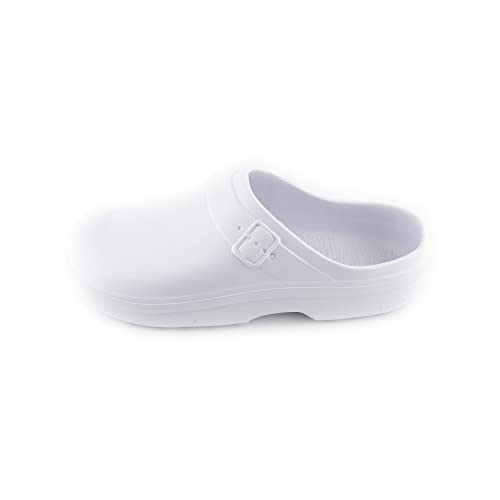 Sanitarclogs für damen erwachsene,Damenclogs,EVA,wasserdicht, Arbeitsclogs,Hygiene,Gastgewerbe,Kuche usw (Weiss, adult, women, numeric_37, numeric_range, eu_footwear_size_system, numeric_38, medium) von R-ISLAND