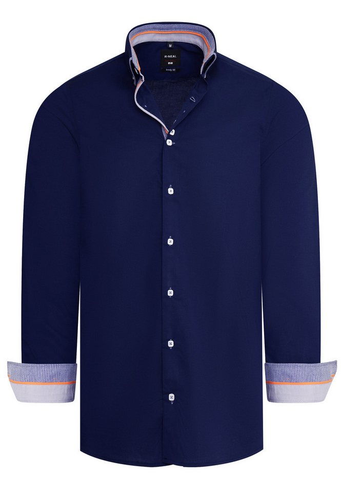 R-NEAL Businesshemd Herren Stretch Hemd Slim Fit Businesshemd Freizeit-Hemden von R-NEAL