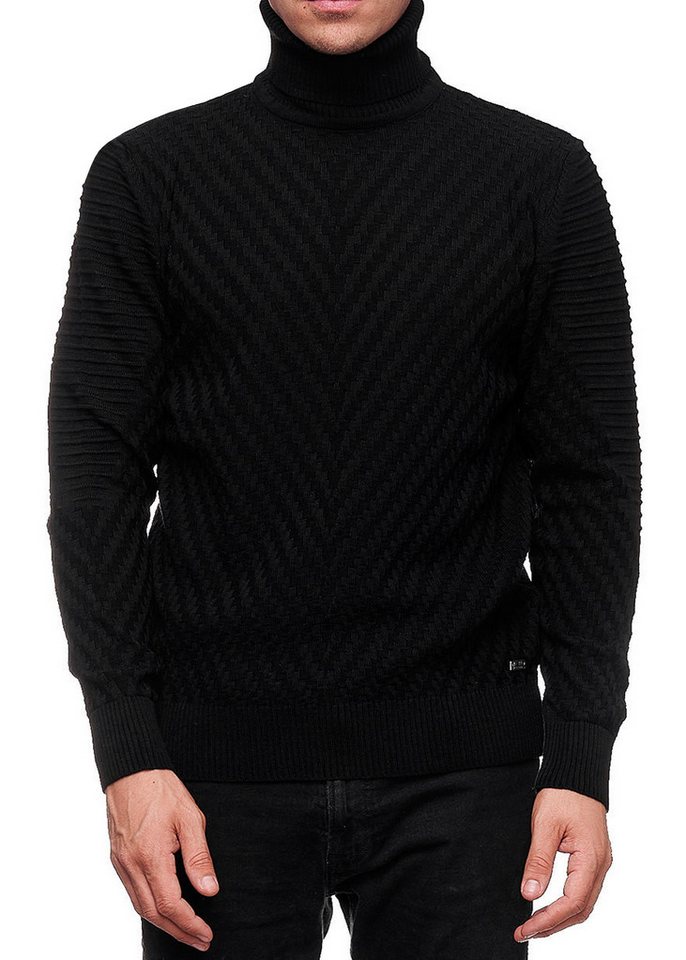 R-NEAL Rollkragenpullover Rollkragenpullover Herren Feinstrickpullover mit Stehkragen Feinstrick von R-NEAL