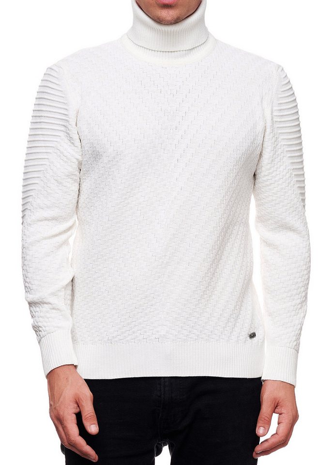 R-NEAL Rollkragenpullover Rollkragenpullover Herren Feinstrickpullover mit Stehkragen Feinstrick von R-NEAL