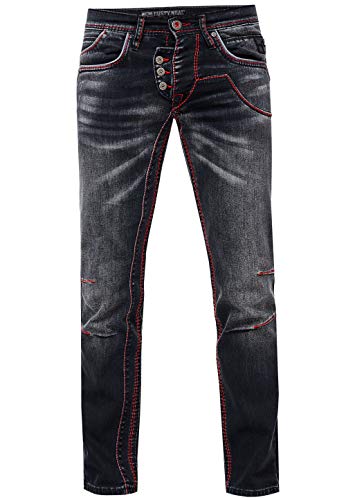 Herren Jeans Rusty Neal Jeanshose 'Ruben' Regular Fit 'DIE ETWAS ANDERE Jeans' Stretch Denim, Hosengröße:32/32, Denim Color:8442-45 von R-Neal