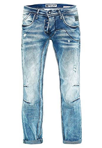 Herren Jeans Rusty Neal Jeanshose 'Ruben' Regular Fit 'DIE ETWAS ANDERE Jeans' Stretch Denim, Hosengröße:32W / 34L, Denim Color:8442-38 von R-Neal