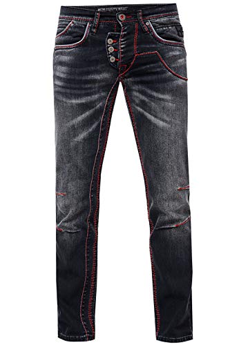 Herren Jeans Rusty Neal Jeanshose 'Ruben' Regular Fit 'DIE ETWAS ANDERE Jeans' Stretch Denim, Hosengröße:33W / 32L, Denim Color:8442-45 von R-Neal