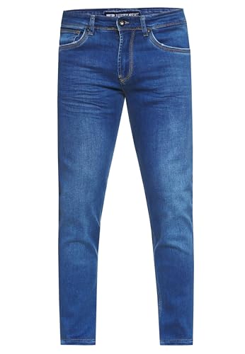 Herren Jeans Rusty Neal Premium Stretch Slim Fit Jeanshose 'Melvin' Streetwear Basics 12224, Hosengröße:31/32, Denim Color:ROYAL Blue -4 von R-Neal