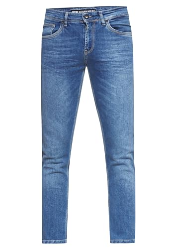 Herren Jeans Rusty Neal Premium Stretch Slim Fit Jeanshose 'Melvin' Streetwear Basics 12224, Hosengröße:32/32, Denim Color:Blue Used -5 von R-Neal