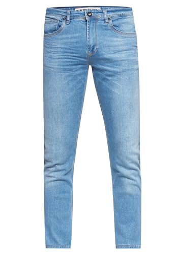 Herren Jeans Rusty Neal Premium Stretch Slim Fit Jeanshose 'Melvin' Streetwear Basics 12224, Hosengröße:33/32, Denim Color:Light Blue-6 von R-Neal