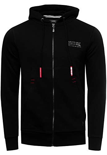 Herren Sweatshirt Rusty Neal Sweatjacke Printed Sweater Sweat-Jacke Kapuzen Pullover Langarm Kapuzenpullover 155, Farbe:Schwarz, Größe:2XL Herren Sweatshirt Rusty Neal Sweatjacke Printed Sweater Sweat-Jacke Kapuzen Pullover Langarm Kapuzenpullover 155, Farbe:Schwarz, Größe:2XL von R-Neal