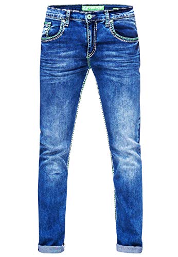 Rusty Neal Herren Jeans Hose R-7444-2 Blau W:31 L:34 von Rusty Neal