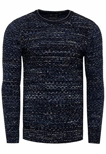 Rusty Neal Pullover Herren Strick Basic Rundhals Strickpullover Langarm Casual Knitwear Streetwear 331/386 / 325, Größe:2XL, Knitwear:Marine 331 Rusty Neal Pullover Herren Strick Basic Rundhals Strickpullover Langarm Casual Knitwear Streetwear 331/386 / 325, Größe:2XL, Knitwear:Marine 331 von R-Neal