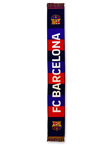 R ROGER'S Schal FC Barcelona 1. Team 22/23, Blau (Blaugrana), 140x20cm von R ROGER'S