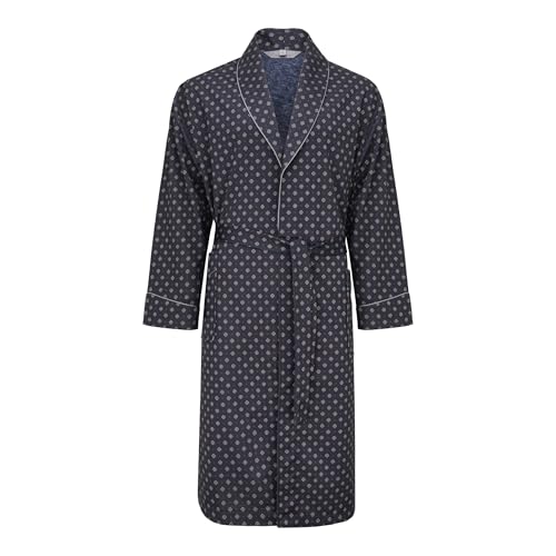 Herren Morgenmantel - Revise Brais RE-502 - Dünn und leicht – Dunkelblau 602 – M von R Revise