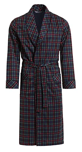 Herren Morgenmantel - Revise Brais RE-502 - Dünn und leicht – Karierter 56300– 4XL von R Revise
