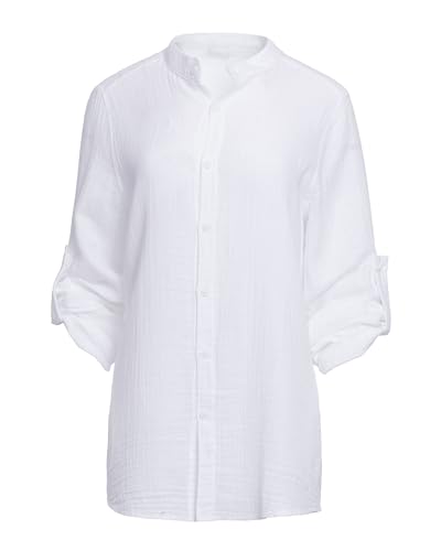 Revise RE-632 Strandtunika – Strandkleid – Sommerüberzug – Sommerhemd – 1509 Weiß – M von R Revise