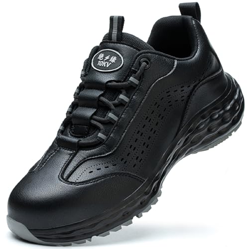 R-Win wasserdichte Sicherheitsschuhe 10 kV Isolierter Schuh für Herren und Damen Nichtmetall-Verbundkunststoff Zehenschutzkappe Turnschuhe Pannensicher Leichte Arbeitsstiefel von R-Win