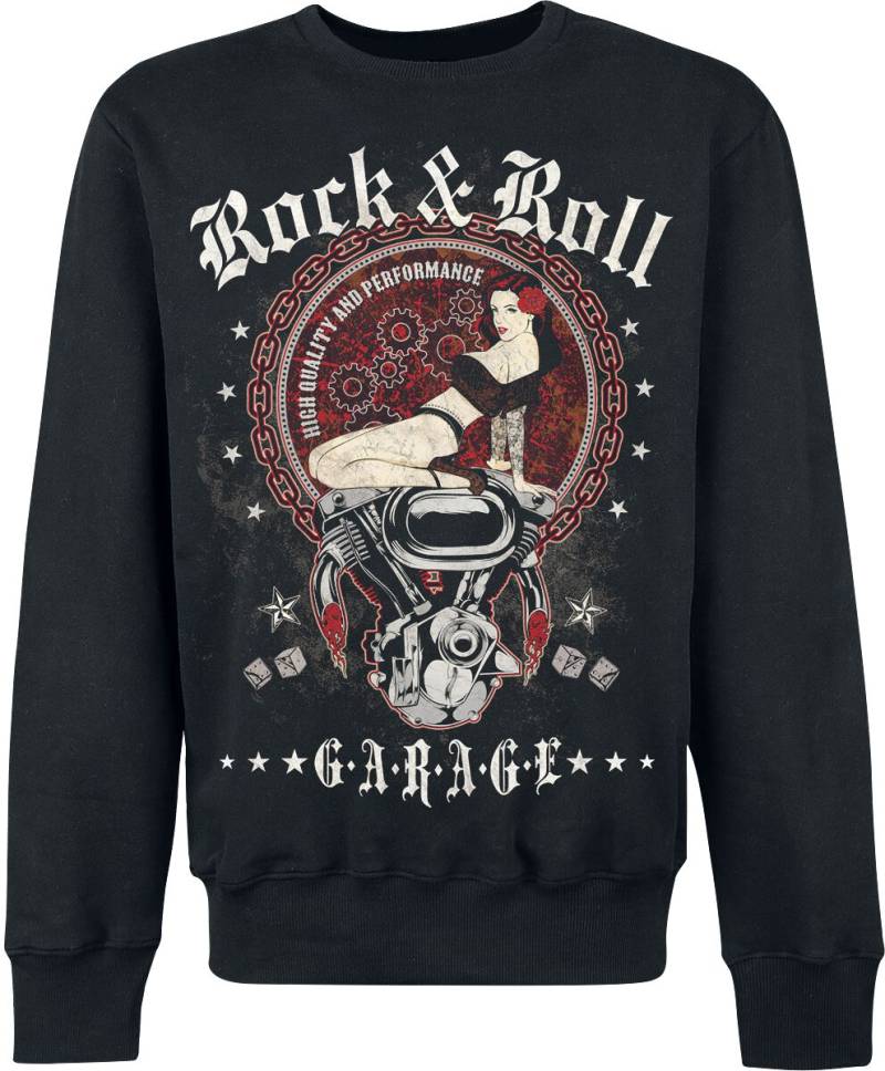 R'n'R Garage Sweatshirt - S bis 3XL - für Männer - Größe XXL - schwarz von R'n'R Garage