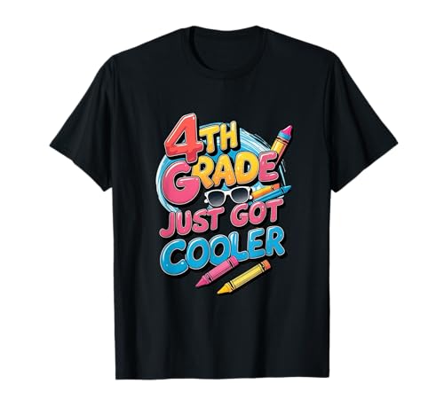 4th Grade Back to School Just Got Cooler Shirt Jungen Mädchen T-Shirt von R&B Custom Back To School Appareal