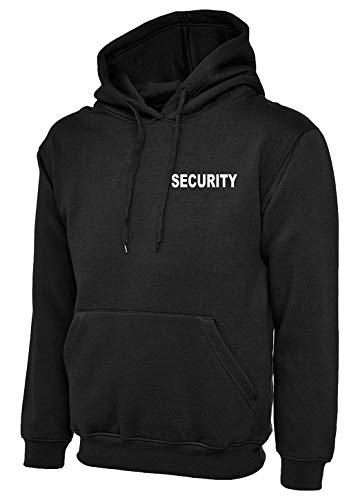 R&K Dienstbekleidung Kapuzen-Sweatshirt Hoodie - Security Bedruckt vorne und hinten Gr. XXL von R&K Dienstbekleidung