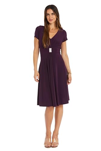 R&M Richards Damen Cocktailkleid Kleid, auberginefarben, 40 von R&M Richards