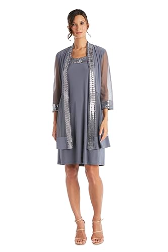 R&M Richards Damen Gilded Grace Jacket Dress Kleid, Coal, 36 R&M Richards Damen Gilded Grace Jacket Dress Kleid, Coal, 36 von R&M Richards