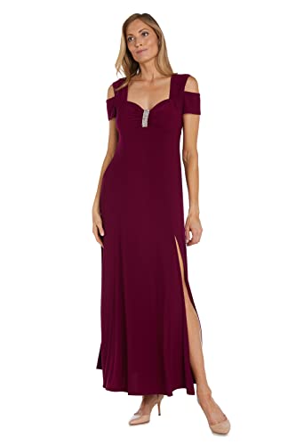 R&M Richards Damen Langer Cocktail-Abendkleid Kleid, Beere, 38 R&M Richards Damen Langer Cocktail-Abendkleid Kleid, Beere, 38 von R&M Richards