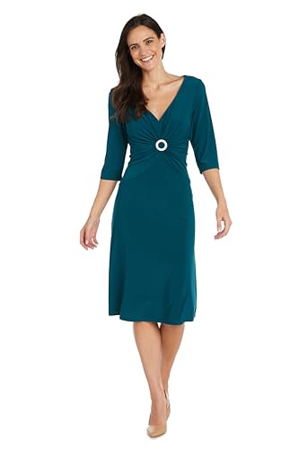 R&M Richards Damen Refined Ring Waist Dress Kleid, Smaragd, 52 Mehr von R&M Richards