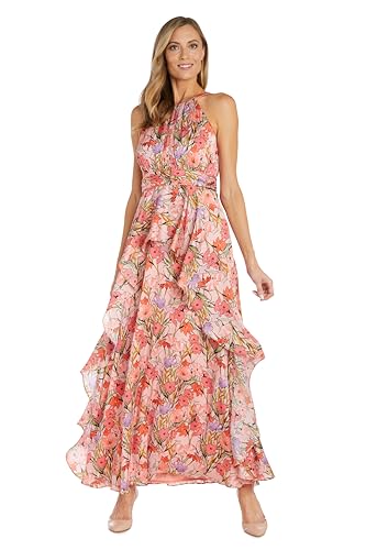 R&M Richards Damen Spring-Fall Daytime Maxi Dress Kleid, Korallenrot – Lavendel, 50 Mehr von R&M Richards
