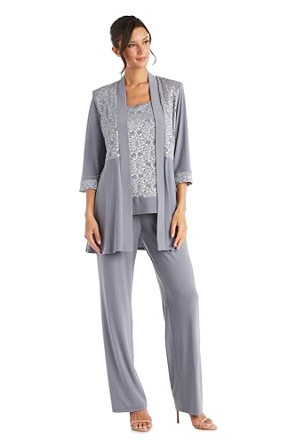 R&M Richards Mother of the Bride Hosenanzug in Übergröße - Grau - 48 Mehr von R&M Richards