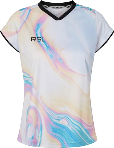 RSL Funktionsshirt Sport T-Shirt für Damen | River White | Polyester, dehnbar, schnelltrocknend, Weiß, Größe L RSL Funktionsshirt Sport T-Shirt für Damen | River White | Polyester, dehnbar, schnelltrocknend, Weiß, Größe L von R.S.L.