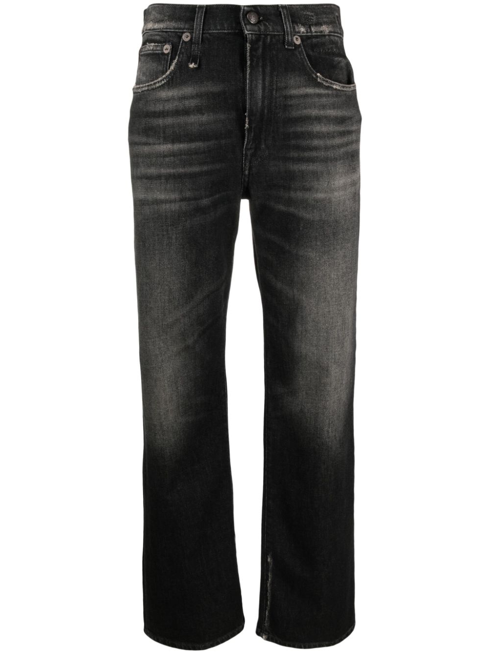 R13 Jeans mit geradem Bein - Schwarz von R13
