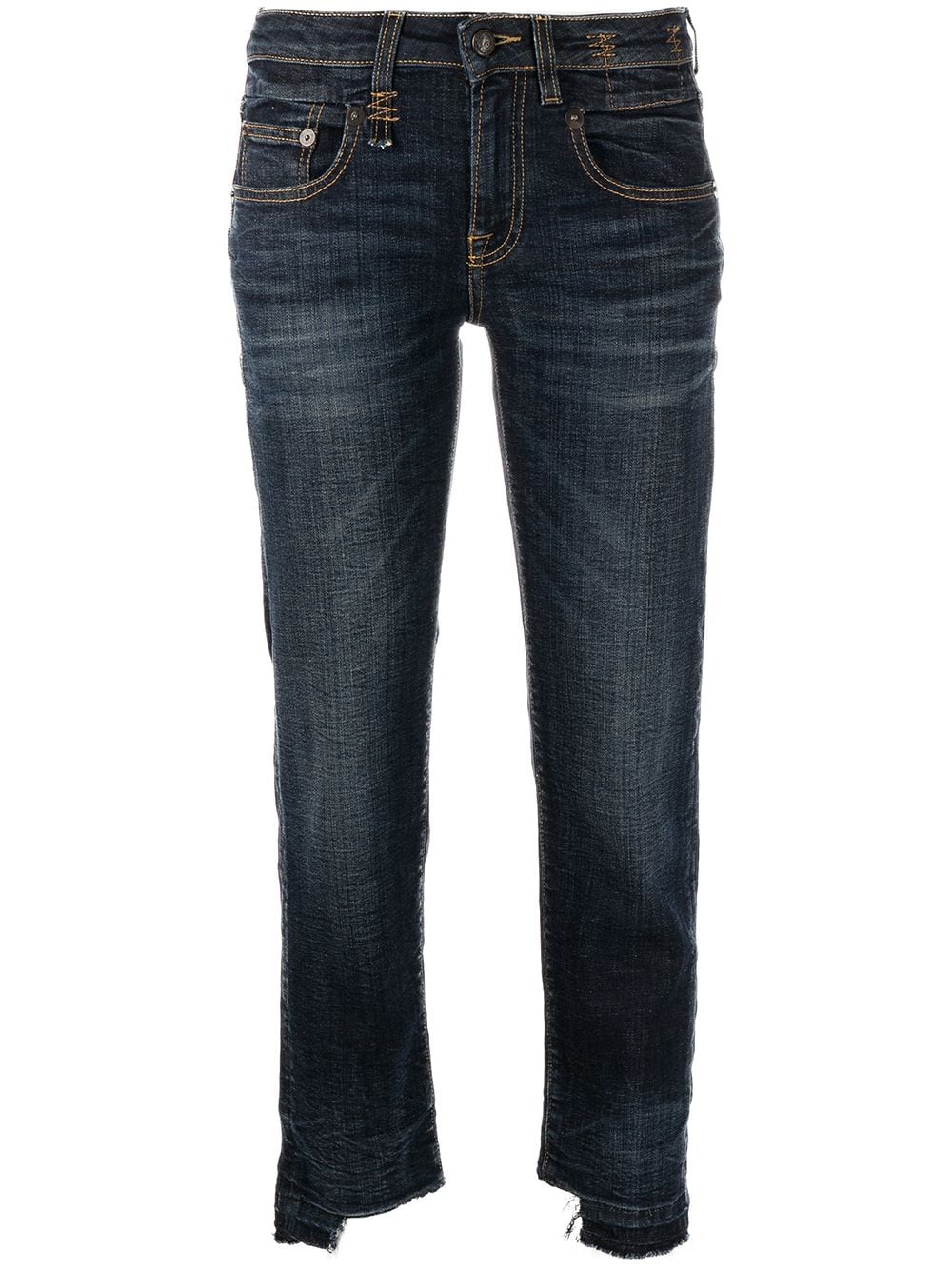 R13 Glatte Boy Jeans - Blau von R13