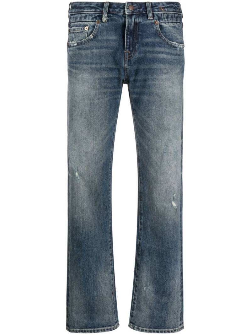 R13 Halbhohe Boyfriend-Jeans - Blau von R13