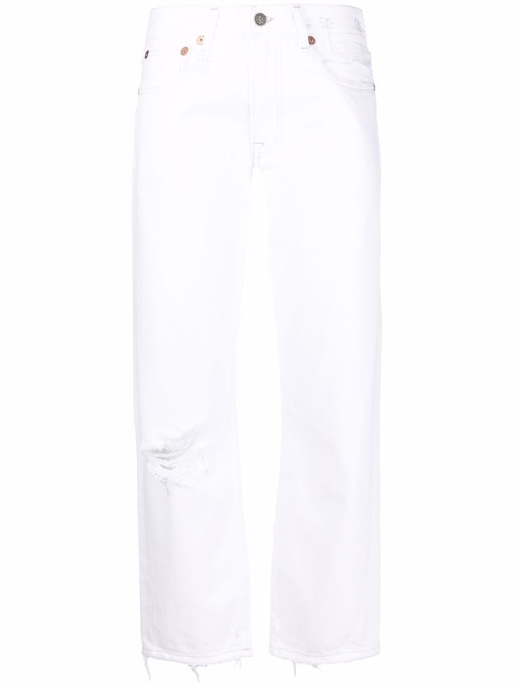R13 Holden Boyfriend-Jeans - Weiß von R13