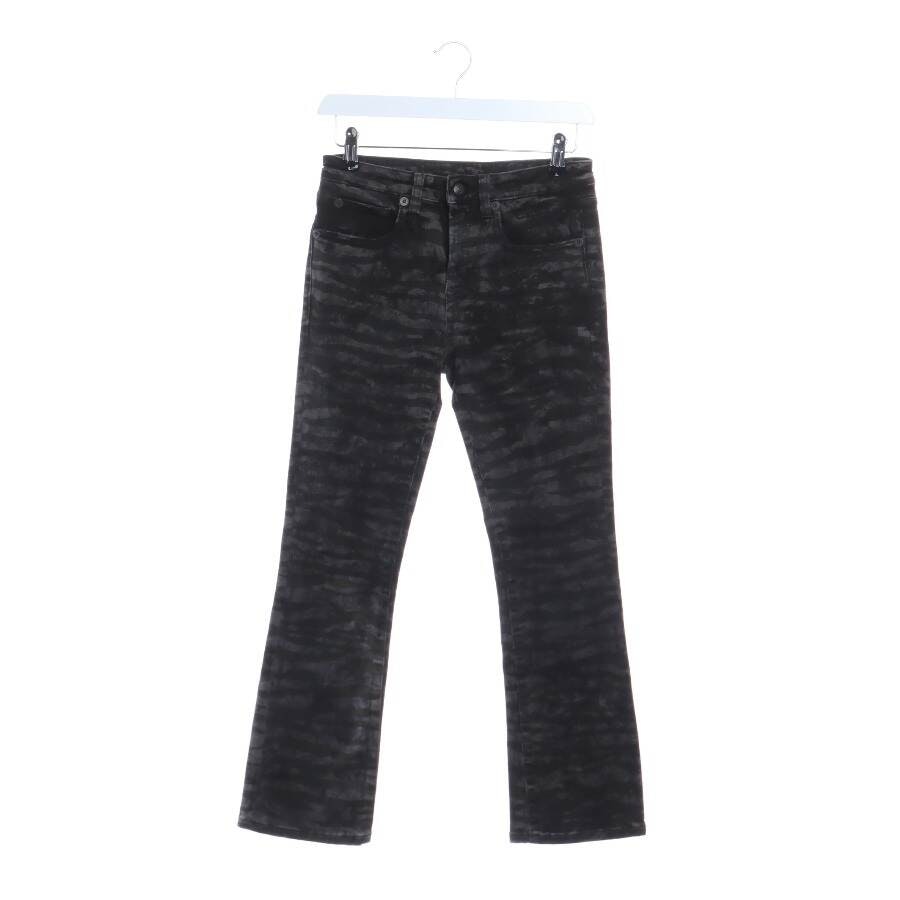 R13 Jeans Bootcut W24 Dunkelgrau von R13