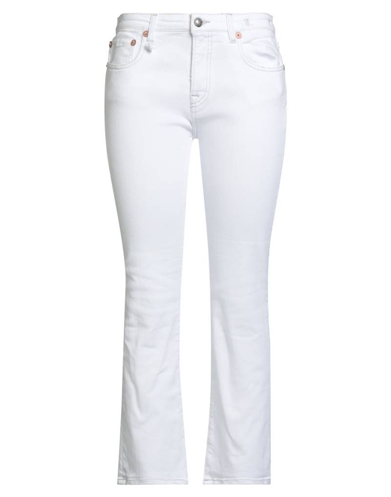 R13 Jeanshose Damen Weiß von R13
