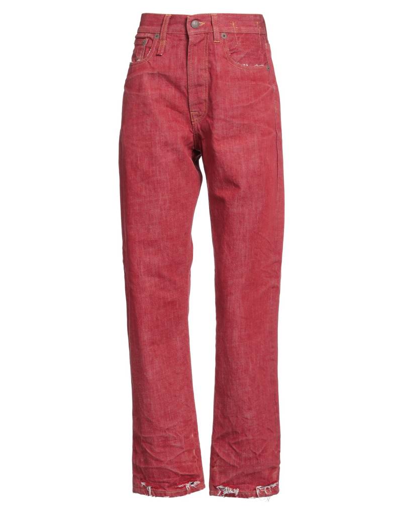 R13 Jeanshose Damen Ziegelrot von R13