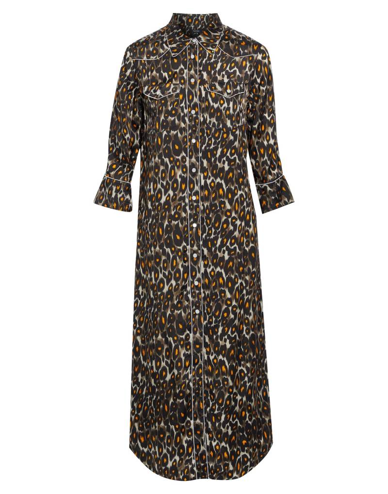 R13 Maxi-kleid Damen Schokobraun von R13