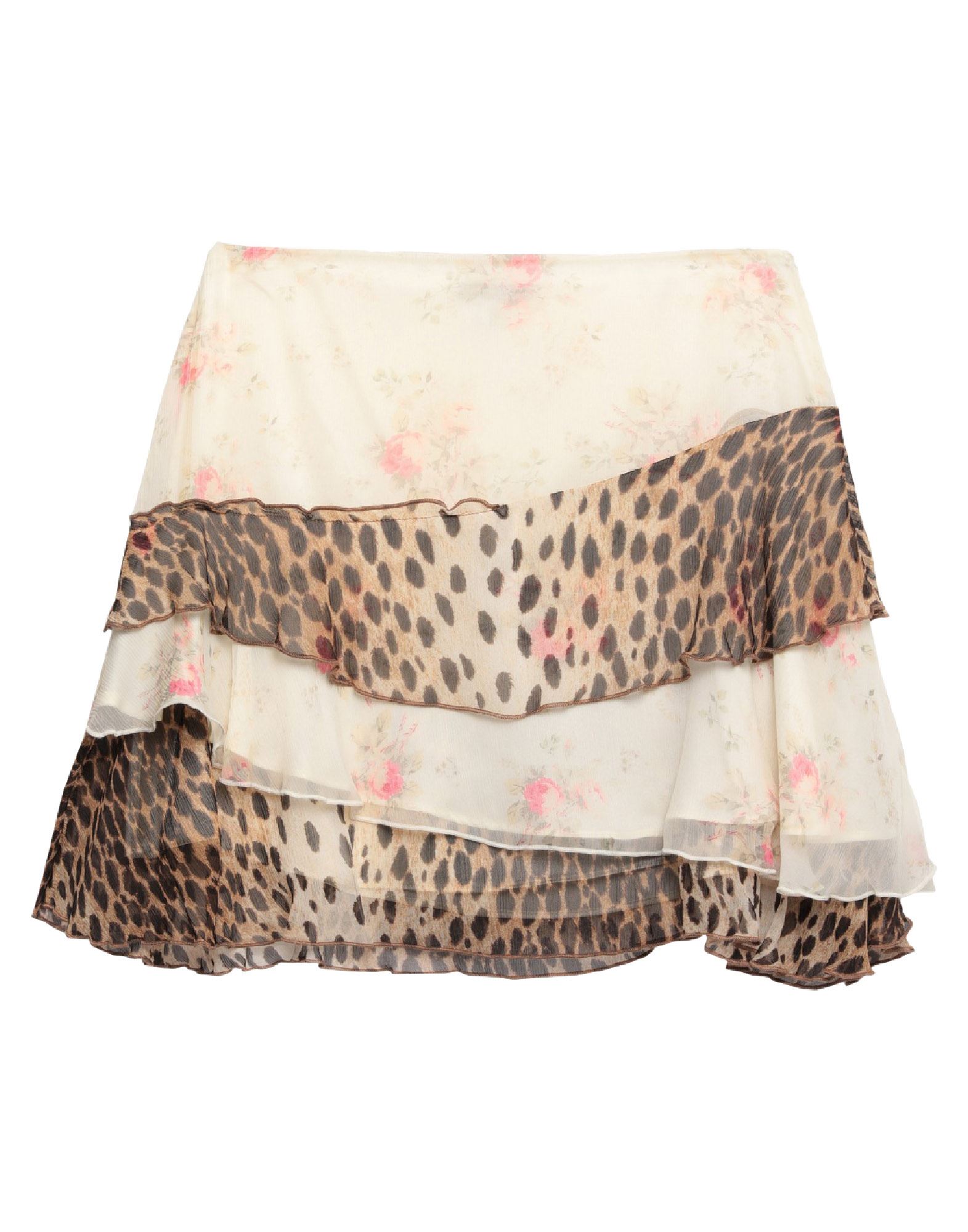 R13 Minirock Damen Beige von R13