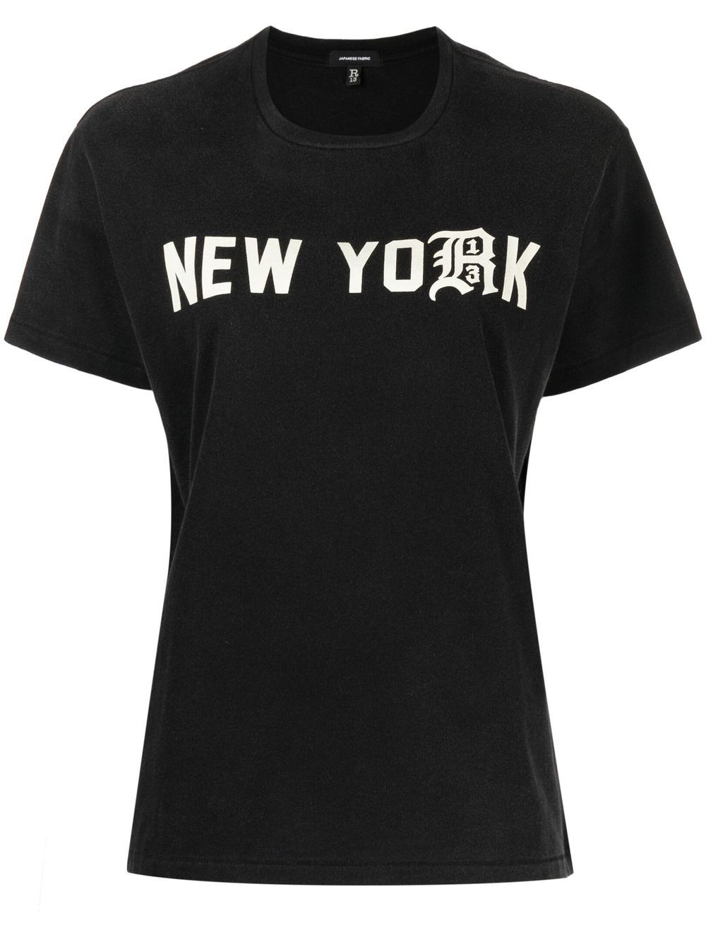 R13 New York T-Shirt - Schwarz von R13