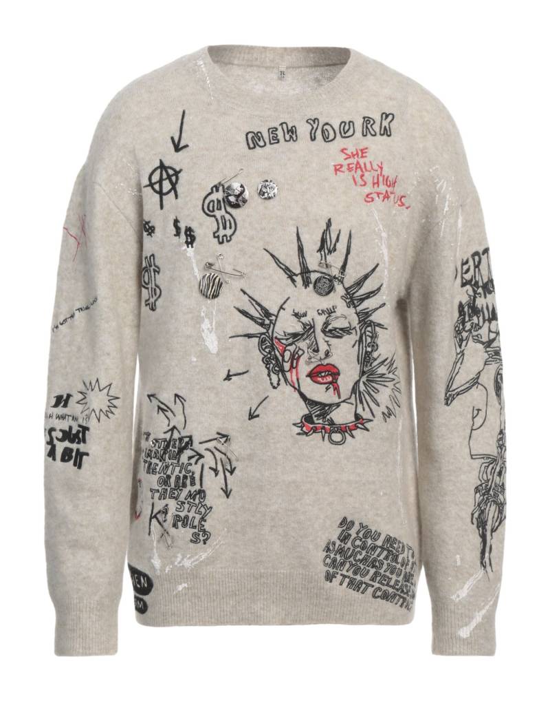 R13 Pullover Herren Hellgrau von R13