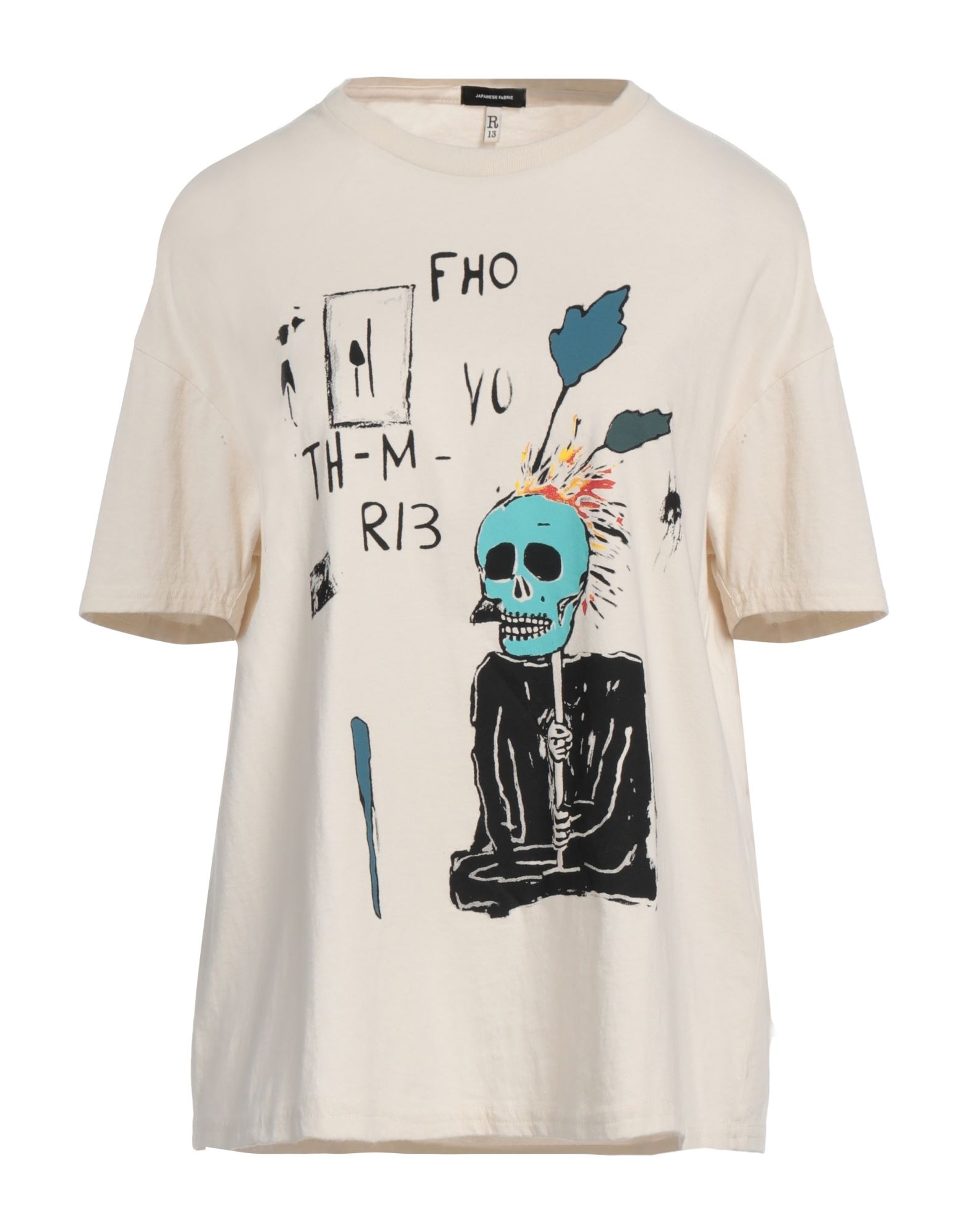 R13 T-shirts Damen Cremeweiß R13 T-shirts Damen Cremeweiß von R13