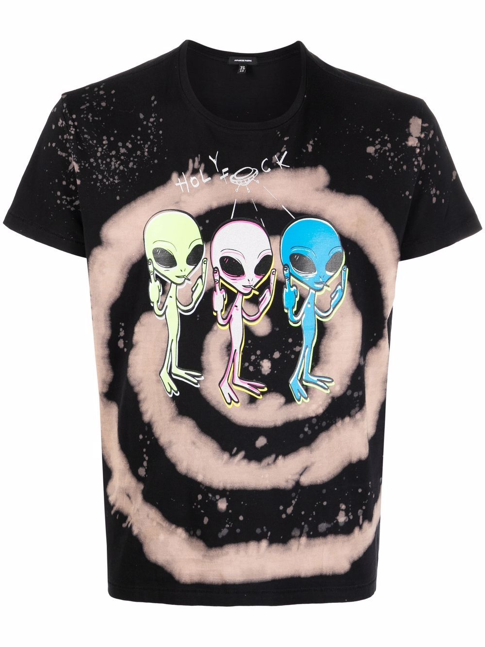R13 T-Shirt mit Alien-Print - Schwarz von R13