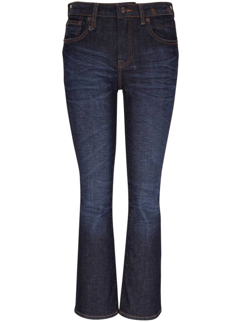 R13 Halbhohe Cropped-Jeans - Blau von R13
