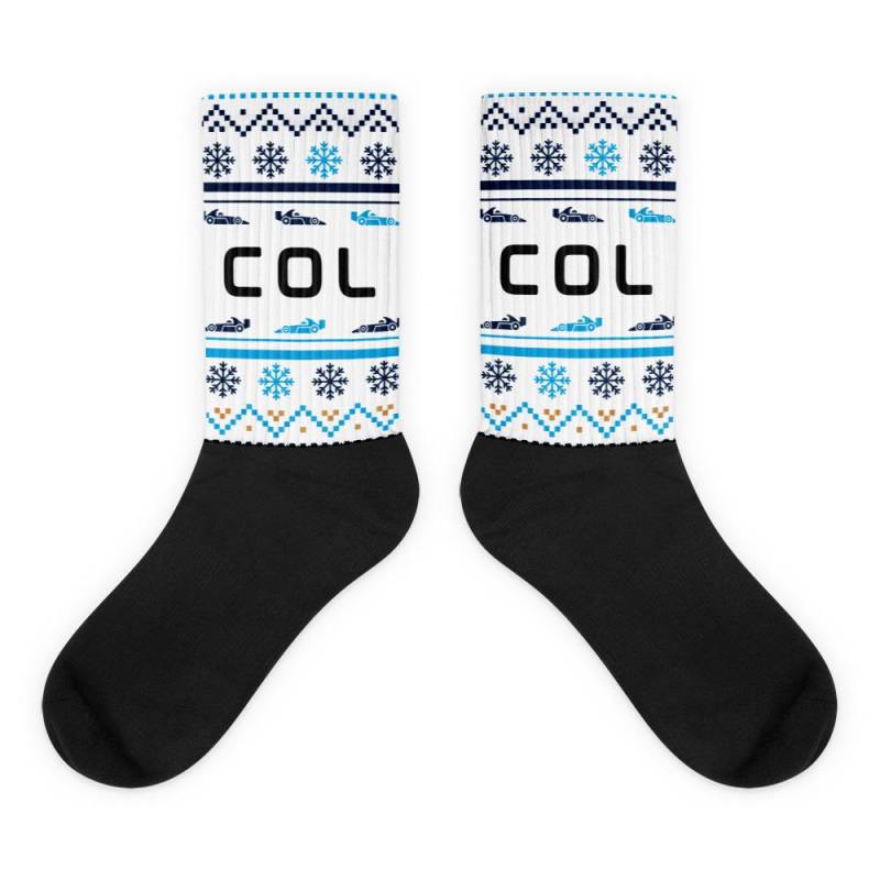 Formel 1 Franco Colapinti Fuß Sublimierte Weihnachten Winter Crew Socken von R1acin