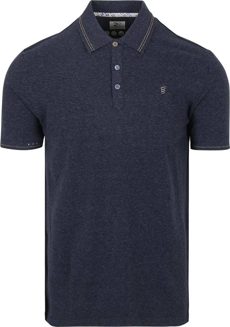 R2 Amsterdam Polo Soft Solid Blue - Größe XL von R2 Amsterdam