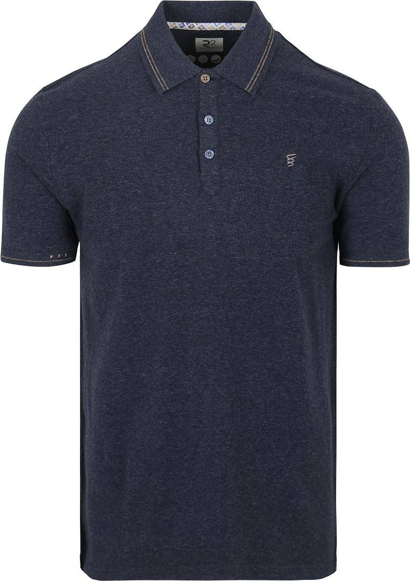 R2 Amsterdam Polo Soft Solid Blue - Größe XXL von R2 Amsterdam