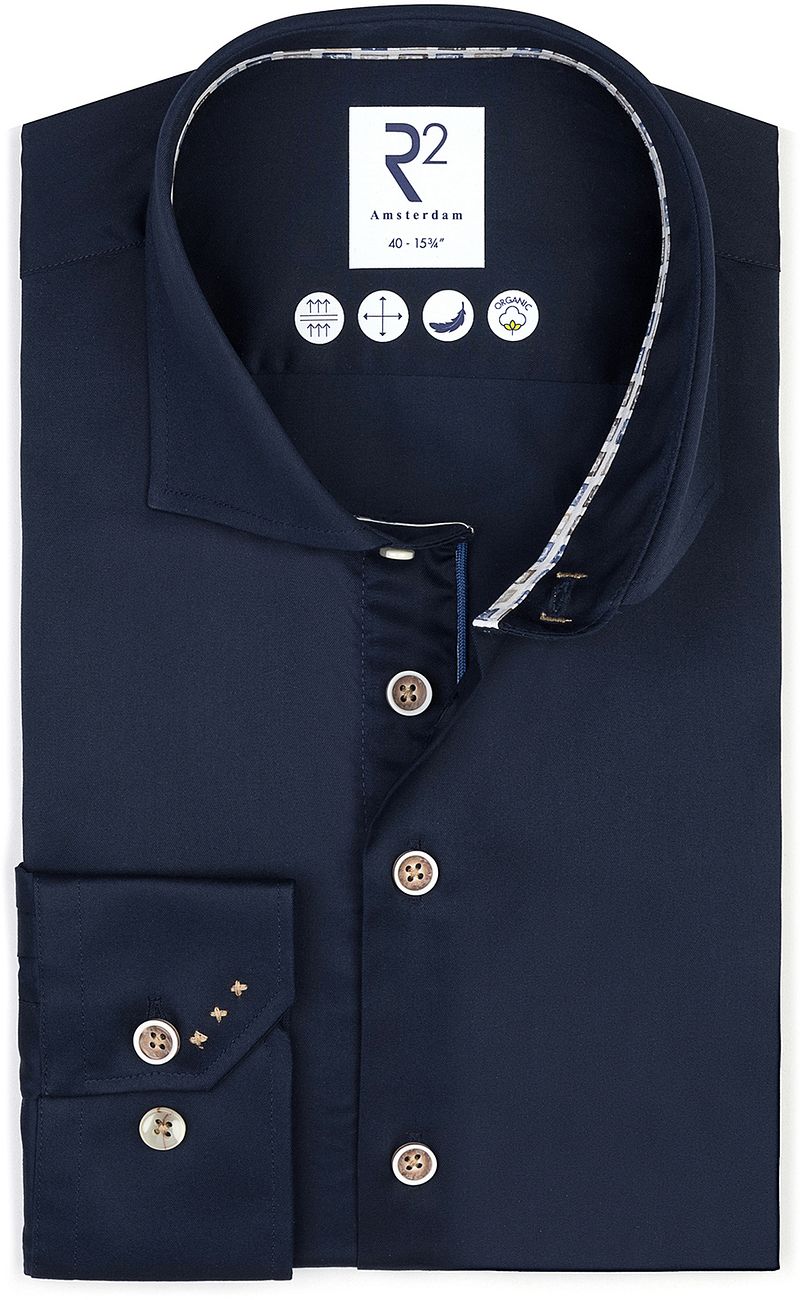R2 Hemd Fine Twill Navy - Größe 40 R2 Hemd Fine Twill Navy - Größe 40 von R2 Amsterdam