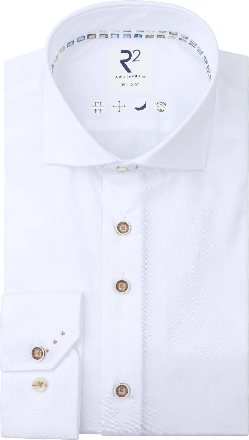 R2 Hemd Fine Twill Weiß - Größe 41 von R2 Amsterdam